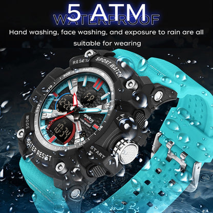 SANDA Men Electronic Watch Outdoor Sports Luminous Watch