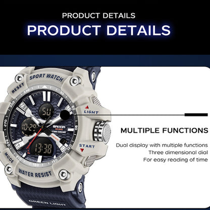 SANDA Men Electronic Watch Outdoor Sports Luminous Watch