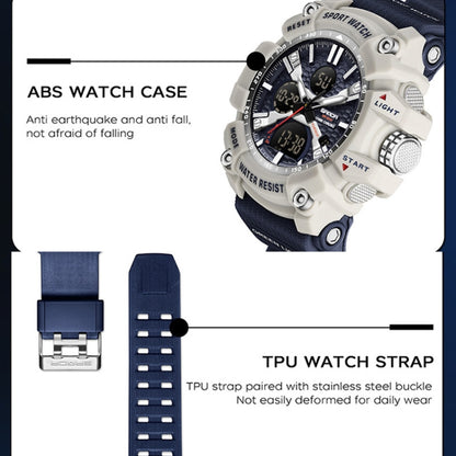 SANDA Men Electronic Watch Outdoor Sports Luminous Watch