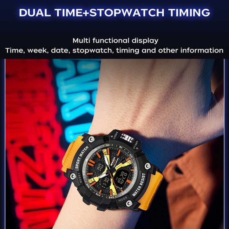 SANDA Men Electronic Watch Outdoor Sports Luminous Watch