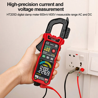 HABOTEST HT205D Clamp Intelligent Anti-Burning Multi-Function High Precision Digital Multimeter, HT205D