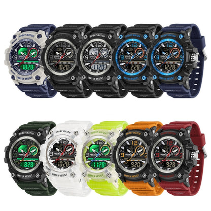 SANDA Large Dial Electronic Watch Multi-function Outdoor Sports Watch