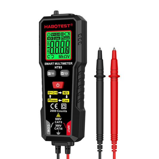 HABOTEST HT93 Phase Sequence Detection Intelligent Anti-Burn-In Fully Automatic Multimeter, HT93