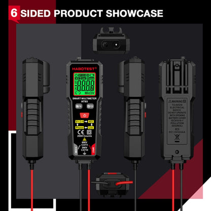 HABOTEST HT93 Phase Sequence Detection Intelligent Anti-Burn-In Fully Automatic Multimeter, HT93