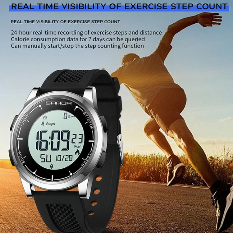 SANDA Student Sports Watch Calorie Counting Electronic Watch Sleep Monitoring Smart Watch