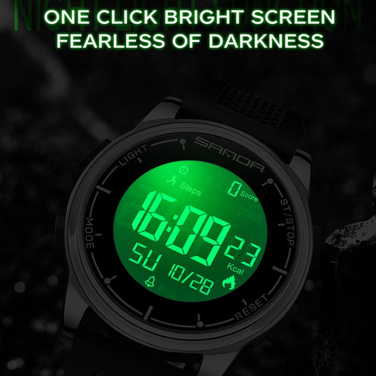 SANDA Student Sports Watch Calorie Counting Electronic Watch Sleep Monitoring Smart Watch