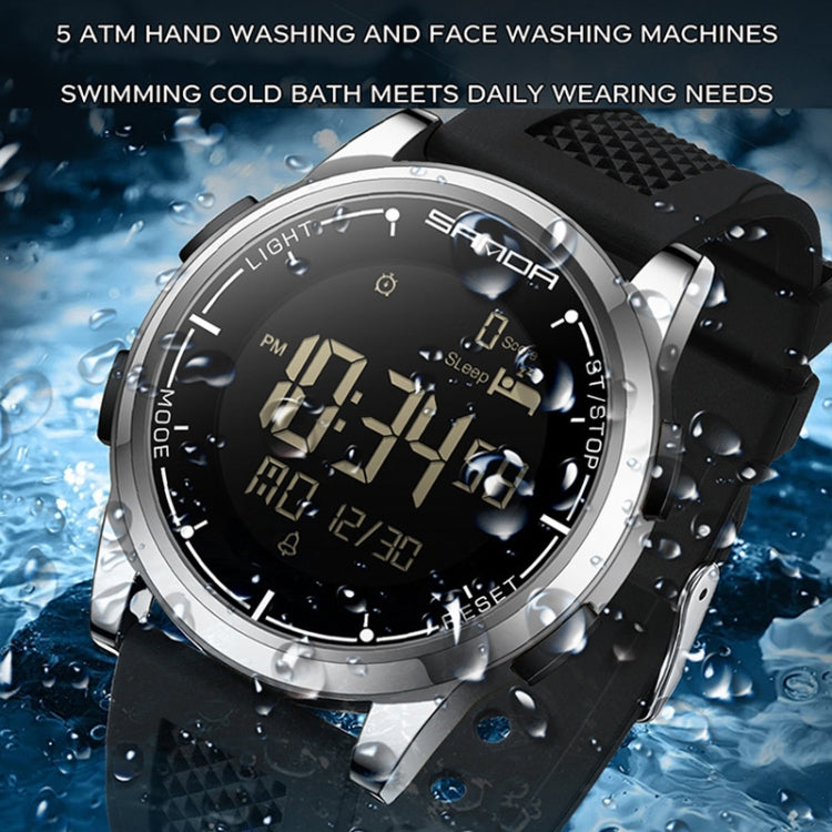 SANDA Student Sports Watch Calorie Counting Electronic Watch Sleep Monitoring Smart Watch