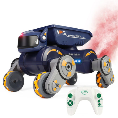 Eight Wheel Stunt Robot Dog Smart Gesture Sensor RC Kids Toy Car With Lights Music Spray Car, Green Single RC, Orange Single RC, Green Dual RC, Orange Dual RC, Tank Green Single RC, Tank Orange Single RC, Tank Green Dual RC, Tank Orange Dual RC