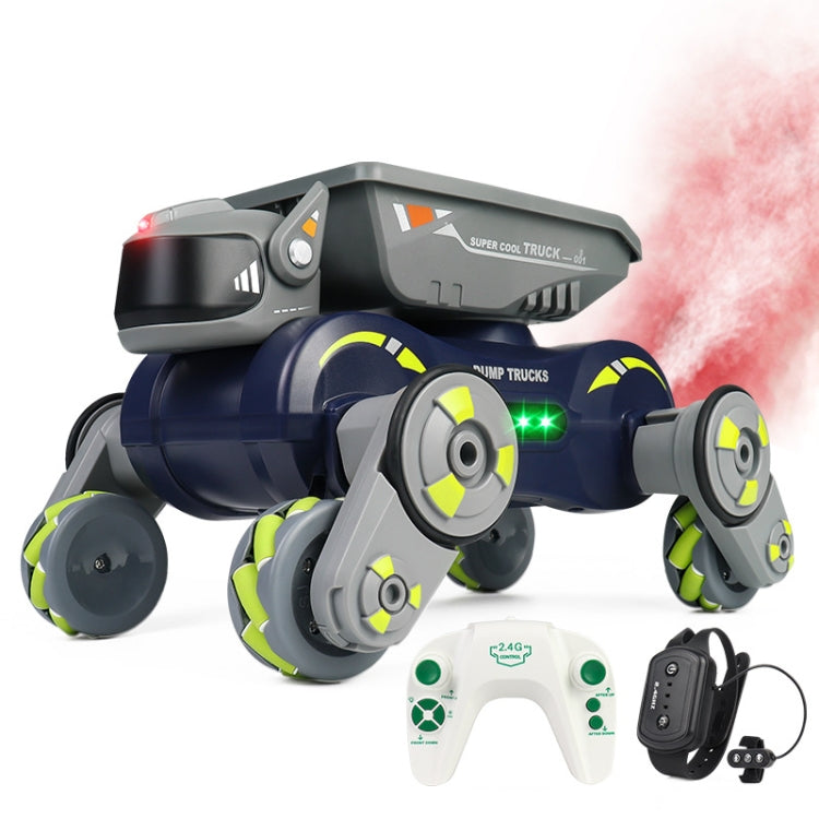 Eight Wheel Stunt Robot Dog Smart Gesture Sensor RC Kids Toy Car With Lights Music Spray Car, Green Single RC, Orange Single RC, Green Dual RC, Orange Dual RC, Tank Green Single RC, Tank Orange Single RC, Tank Green Dual RC, Tank Orange Dual RC