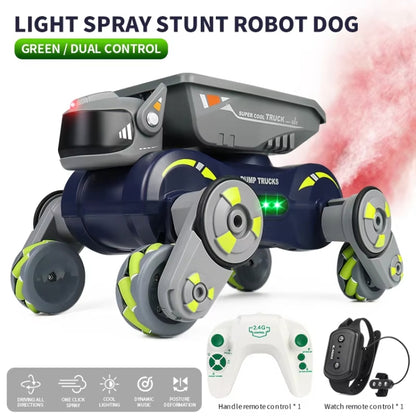 Eight Wheel Stunt Robot Dog Smart Gesture Sensor RC Kids Toy Car With Lights Music Spray Car, Green Single RC, Orange Single RC, Green Dual RC, Orange Dual RC, Tank Green Single RC, Tank Orange Single RC, Tank Green Dual RC, Tank Orange Dual RC