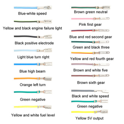Motorcycle HD LCD Fuel Level Speed Electronic Instrument