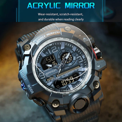 SANDA Student Teenager Electronic Watch Multi-functional Wristwatch
