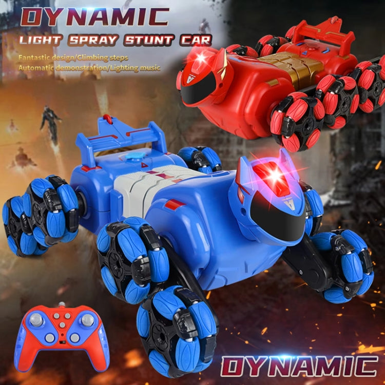 2.4G Kids Remote Control Toy Car Stunt Robot Dog Gesture Sensor Lights Music Spray Climbing Car, Blue Single RC, Red Single RC, Blue Dual RC, Red Dual RC