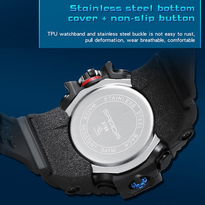 SANDA Teenagers Sports Electronic Watch Men Personalised Wristwatch