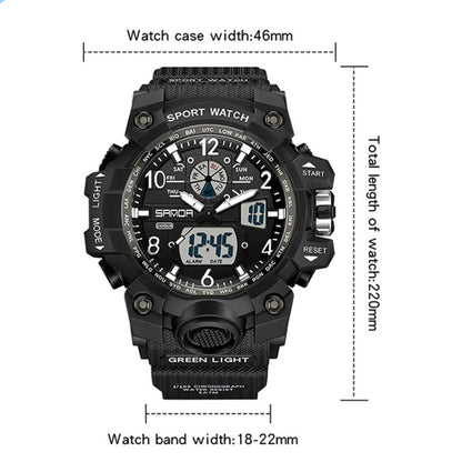 SANDA Couple Electronic Watch Women Personalised Luminous Wristwatch