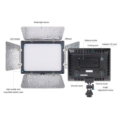 WS-300II Video Fill Light Dual Color Temperature LED Beauty Shooting Light, Single Lamp+US Plug Adapter, Single Lamp+EU Plug Adapter