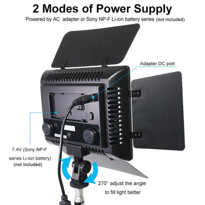 WS-300II Video Fill Light Dual Color Temperature LED Beauty Shooting Light, Single Lamp+US Plug Adapter, Single Lamp+EU Plug Adapter