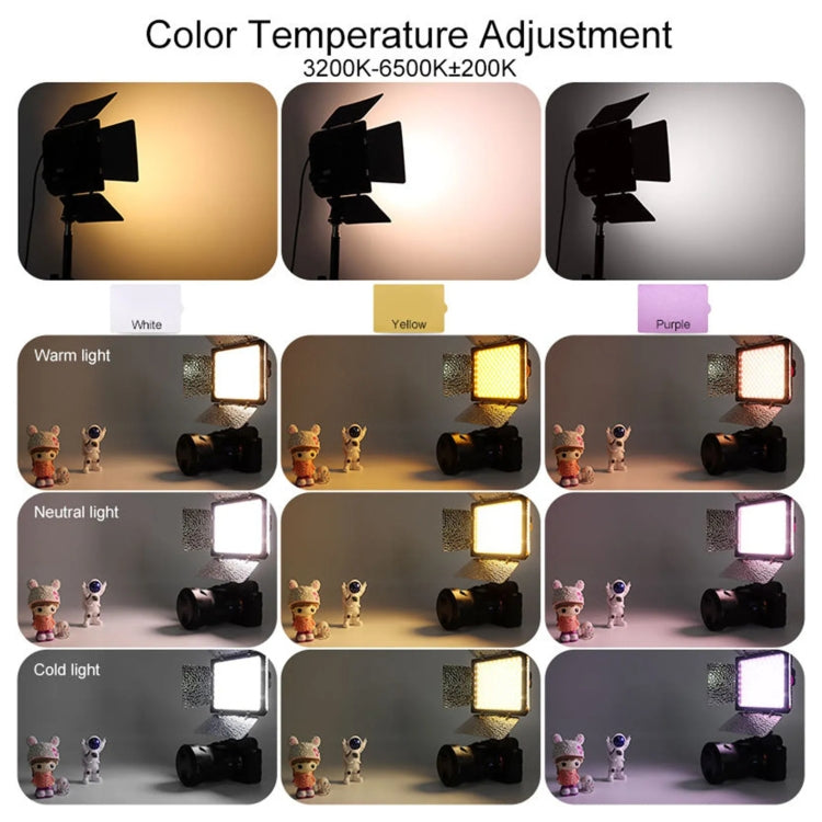 WS-300II Video Fill Light Dual Color Temperature LED Beauty Shooting Light, Single Lamp+US Plug Adapter, Single Lamp+EU Plug Adapter