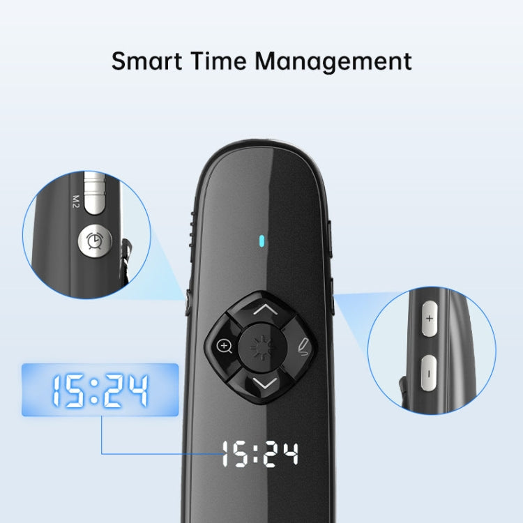 ASiNG A81 PPT Page Turning Clicker With Timing Function & 32G 3-in-1 USB Receiver, Red Light, Green Light