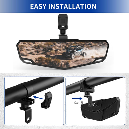 FLYQUICK UTV/ATV Universal 1.75-2 inch Rearview Mirror