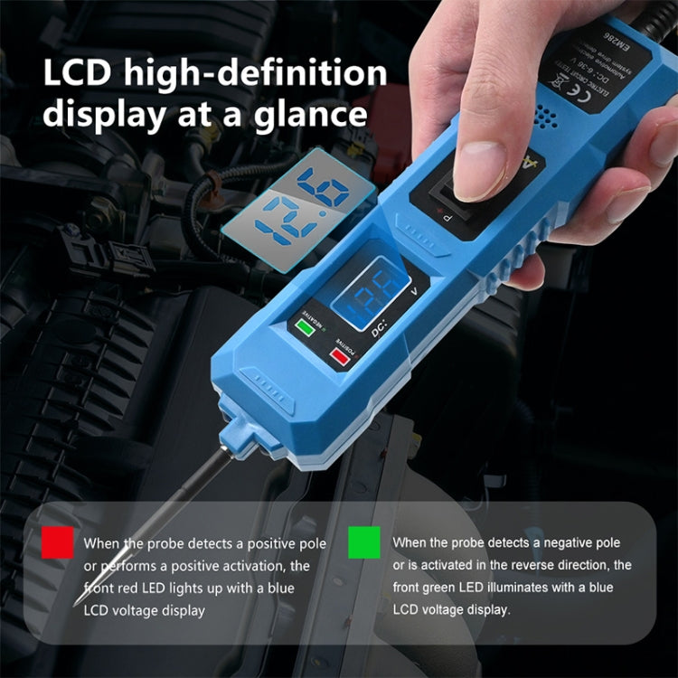 EM286 Multifunctional Car Circuit Electrical System Driving Test Pen, Red 4m, Red 4.5m, Blue 4m, Blue 4.5m