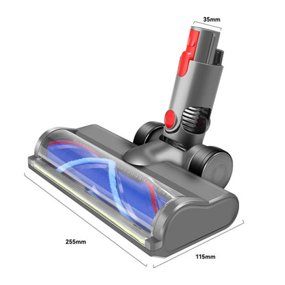 Full Range Dust Display Direct Drive Brush Head Vacuum Cleaner Accessories, For Dyson V7 V8 V10 V11 V12 V15, For Dyson V6, For Dyson V12 Slim / V10 Slim