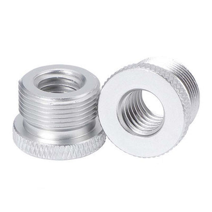 2pcs Metal 3/8 Female To 5/8-27 Male Adapter Screws Microphone Stands Conversion Photo Accessories