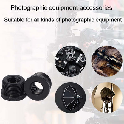 2pcs Metal 3/8 Female To 5/8-27 Male Adapter Screws Microphone Stands Conversion Photo Accessories
