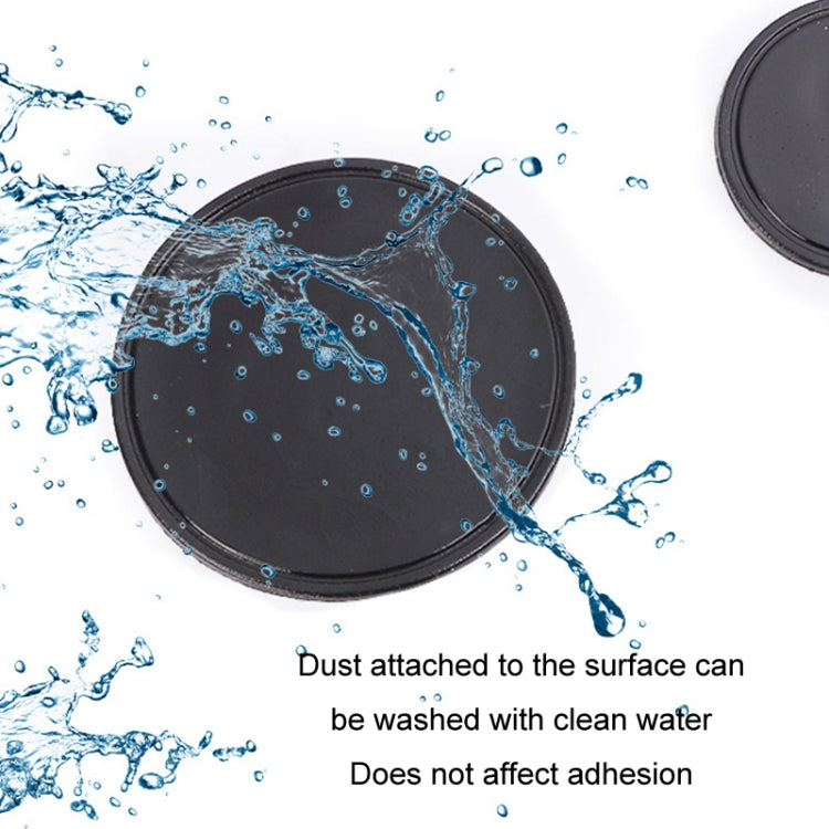 Vehicle Round Strong Sticky Non-slip PU Mat, 12cm, 12cm Lotus