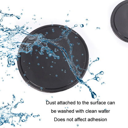 Vehicle Round Strong Sticky Non-slip PU Mat, 12cm, 12cm Lotus