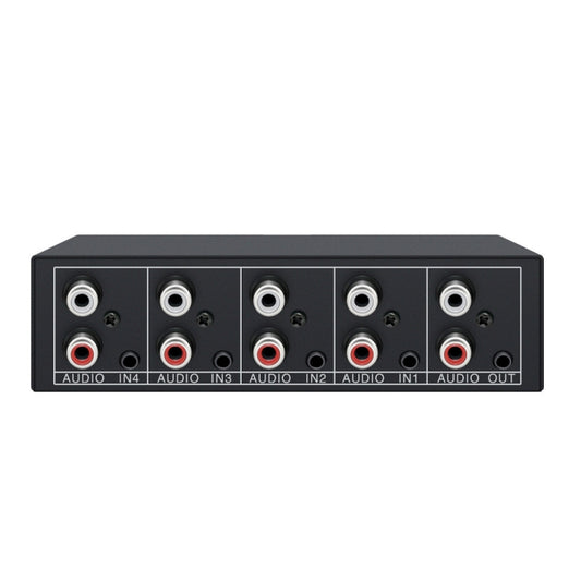 4 In 1 Out  3.5mm + RCA Audio Switcher 4 Channels Audio Converter, AUX -401