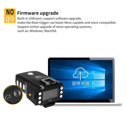 Pixel King Pro Camera Wireless Radio Flash TTL Transmitter and Receiver, For Nikon, For Sony