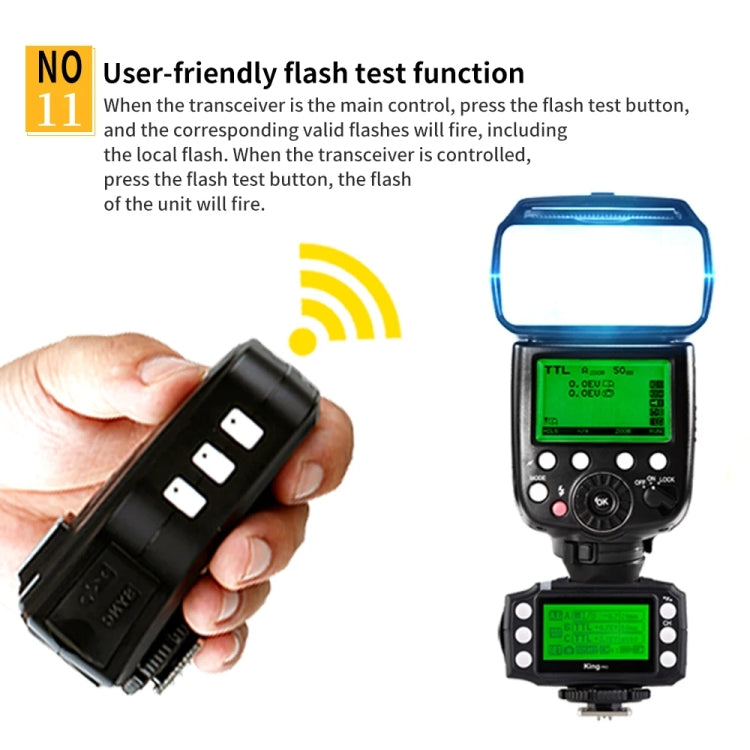 Pixel King Pro Camera Wireless Radio Flash TTL Transmitter and Receiver, For Nikon, For Sony