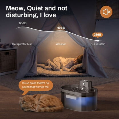 2.2L Smart Pet Water Fountain Wireless Infrared Sensor Battery Model Cats Water Dispenser, 291-Runway, 289-Square