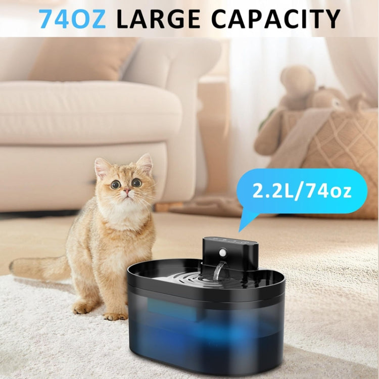 2.2L Smart Pet Water Fountain Wireless Infrared Sensor Battery Model Cats Water Dispenser, 291-Runway, 289-Square