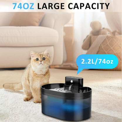 2.2L Smart Pet Water Fountain Wireless Infrared Sensor Battery Model Cats Water Dispenser, 291-Runway, 289-Square