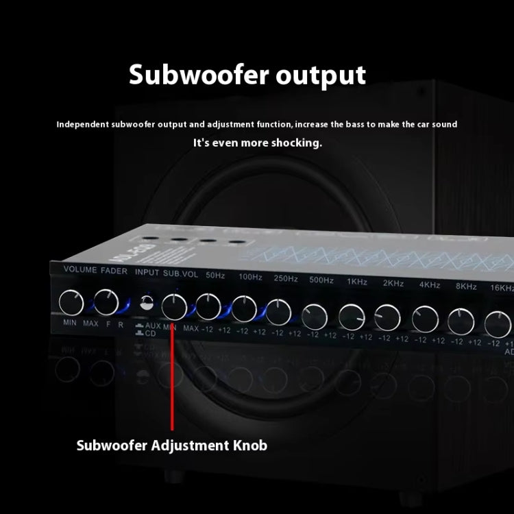 ADL-EQ9  Car Audio 9-Band Equalizer EQ Tuning Crossover Amplifier, ADL-EQ9