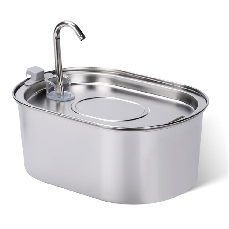 3.2L Stainless Steel Faucet Pet Water Fountain Quiet Cats Water Dispenser