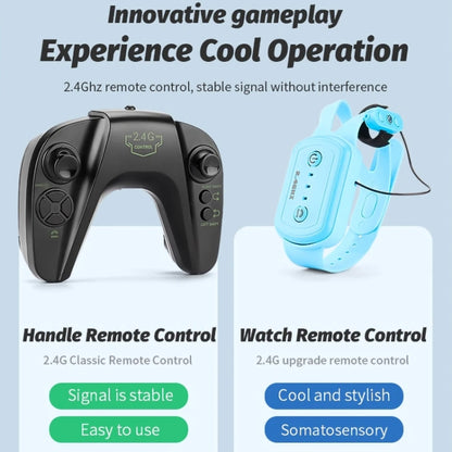 Children RC Car Toy Lights Electric Gesture Sensor Remote Control Twisting Stunt Car, Orange Dual RC, Green Dual RC, Orange Single RC, Green Single RC