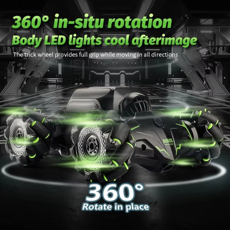 Children RC Car Toy Lights Electric Gesture Sensor Remote Control Twisting Stunt Car, Orange Dual RC, Green Dual RC, Orange Single RC, Green Single RC