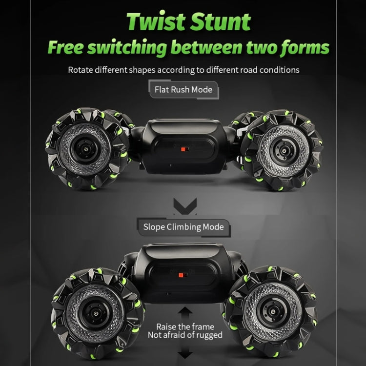 Children RC Car Toy Lights Electric Gesture Sensor Remote Control Twisting Stunt Car, Orange Dual RC, Green Dual RC, Orange Single RC, Green Single RC