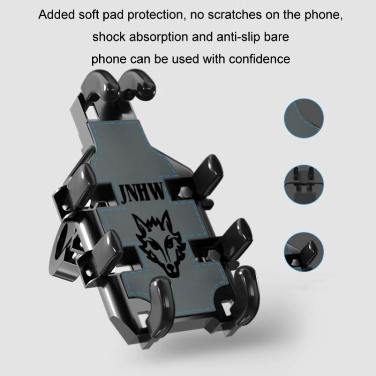 JNHW Motorcycle Bicycle Eight Claw Mobile Phone Navigation Shockproof Bracket, For Handlebar, For Rearview Mirror