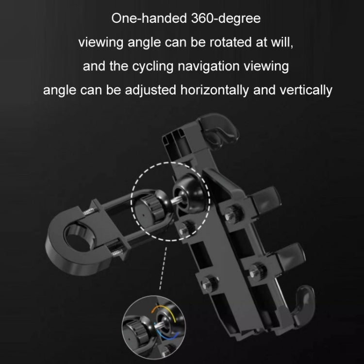 JNHW Motorcycle Bicycle Eight Claw Mobile Phone Navigation Shockproof Bracket, For Handlebar, For Rearview Mirror