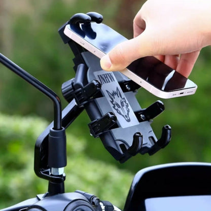 JNHW Motorcycle Bicycle Eight Claw Mobile Phone Navigation Shockproof Bracket, For Handlebar, For Rearview Mirror