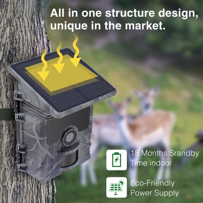 HC600A HD Night Vision Infrared Motion Detection Hunting Camera with Solar Panel, HC600A