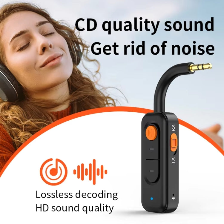 2-in-1 Receiver Bluetooth Transmitter with Call Aux Car Bluetooth Adapter, 2-in-1