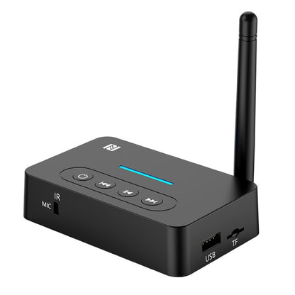 D9 2-in-1 Old-fashioned Audio Car Bluetooth Receiver Transmitter NFC Music Bluetooth Adapter, D9 2-in-1