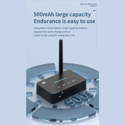 D9 2-in-1 Old-fashioned Audio Car Bluetooth Receiver Transmitter NFC Music Bluetooth Adapter, D9 2-in-1