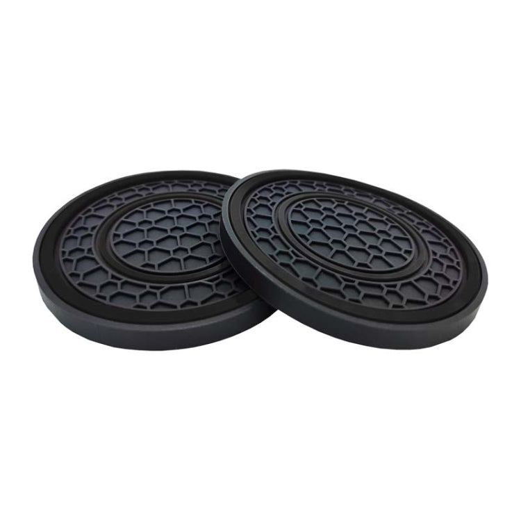 2pcs / Set Universal Car Center Control Anti-Slip Dustproof Coasters