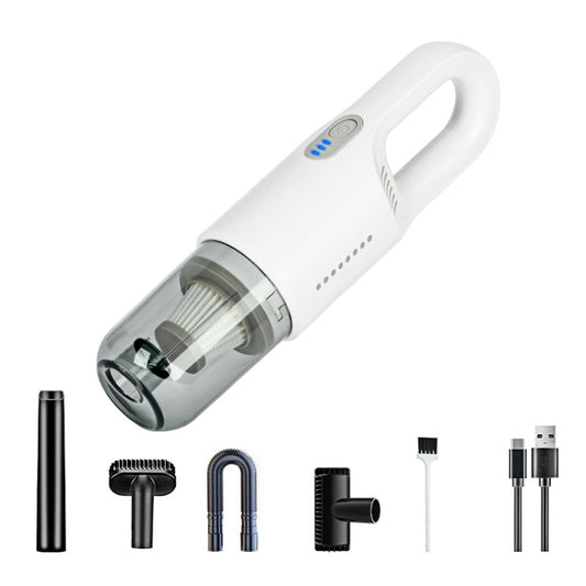 Wireless Car-mounted High-power Suction Handheld Vacuum Cleaner, White 7.4V, White Two-speed Adjustment 11.1V, Black 7.4V, Black Two-speed Adjustment 11.1V
